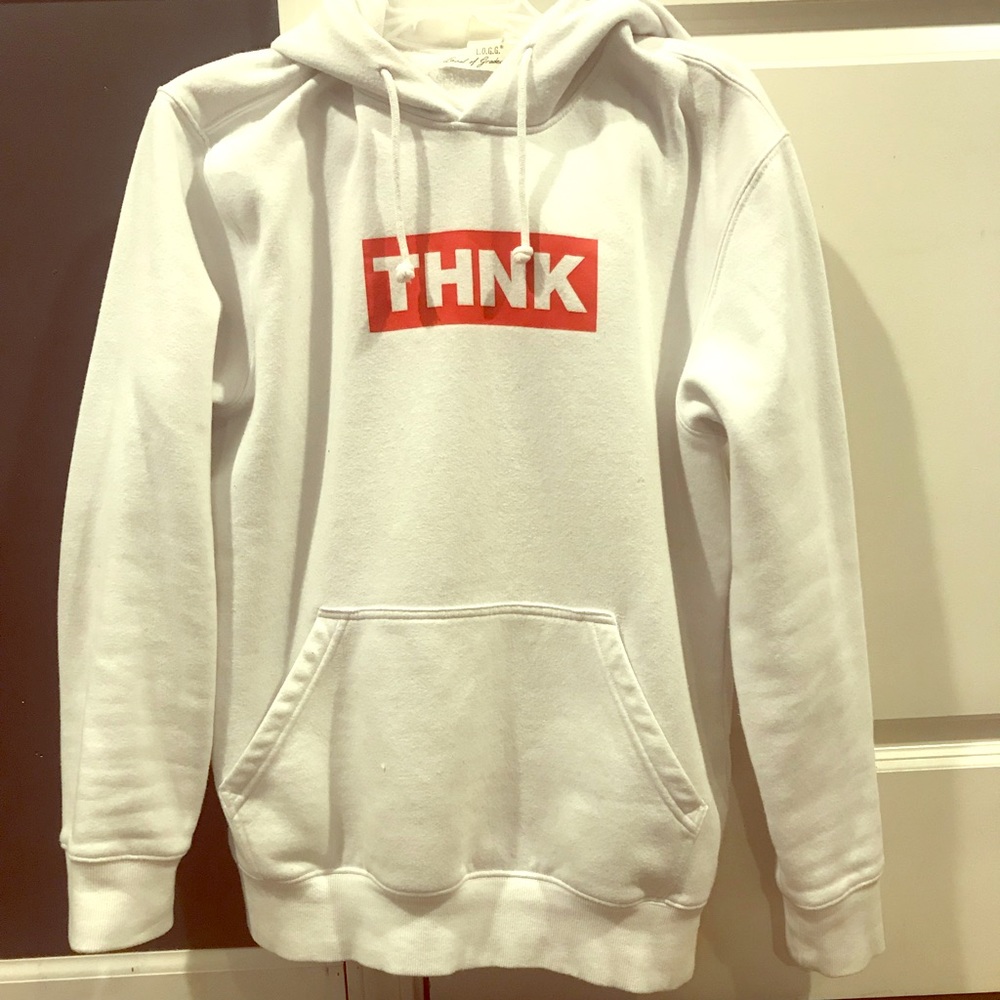 H&M LOGG THNK Hoodie Size M Men’s